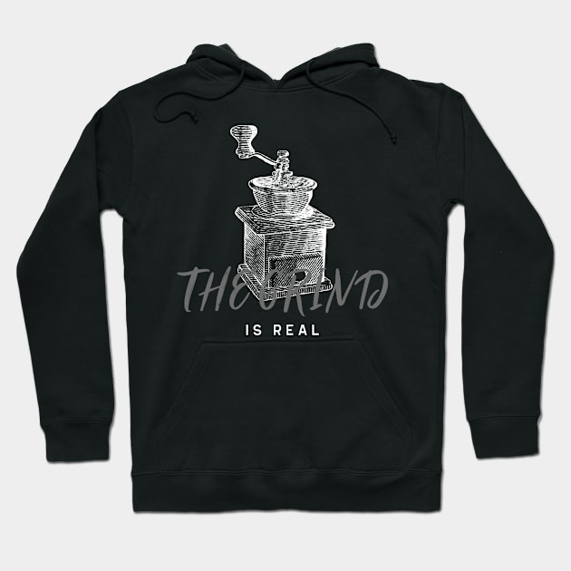 Coffee Lovers The Grind Design Hoodie by New East 